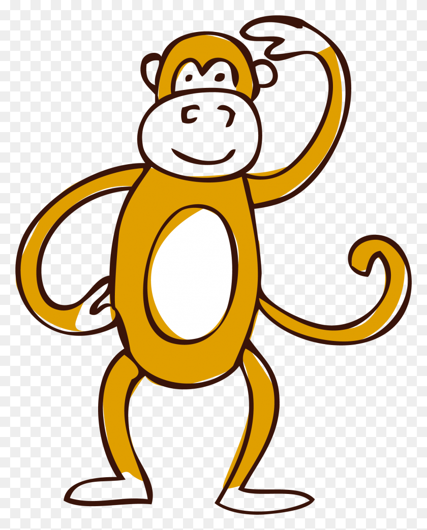 1751x2207 Clip Art Transprent Yellow Monkey, Animal, Penguin, Bird HD PNG Download