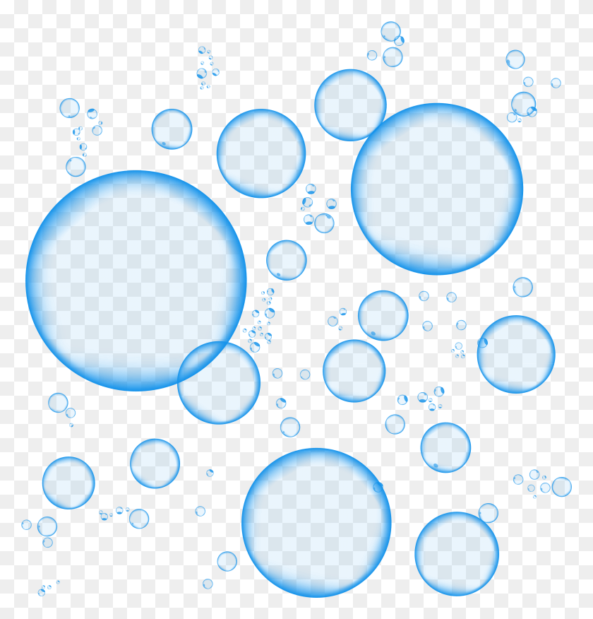 2804x2936 Clip Art Vector Bubbles And Clip Art Inspiration Blue Transparent Bubble, Texture, Sphere, Foam HD PNG Download