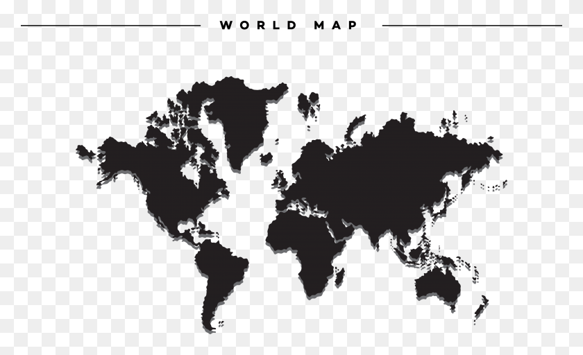 5291x3070 Clip Art World Map Globe Geography Ocean Europe Mercator Projection, Map, Diagram, Plot HD PNG Download