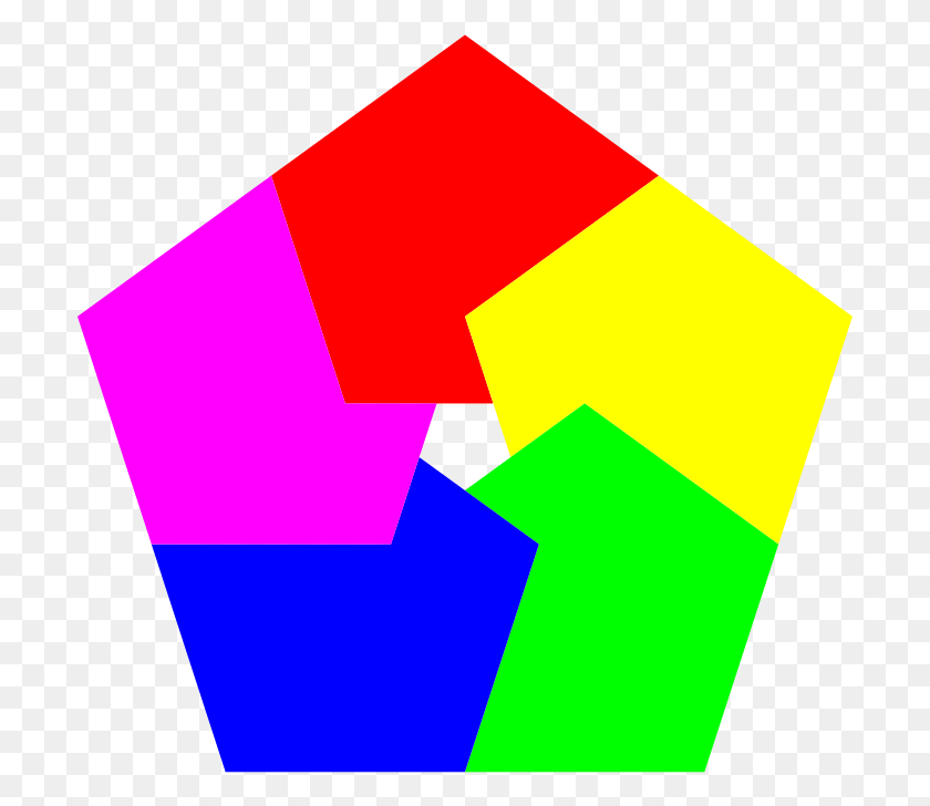 701x668 Png 5-Цветной Пятиугольник, Графика, Освещение