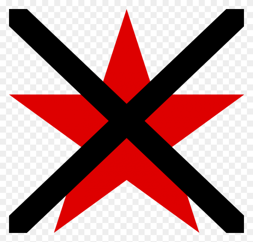 806x768 Descargar Png / Anticomunista Estrella Roja Png
