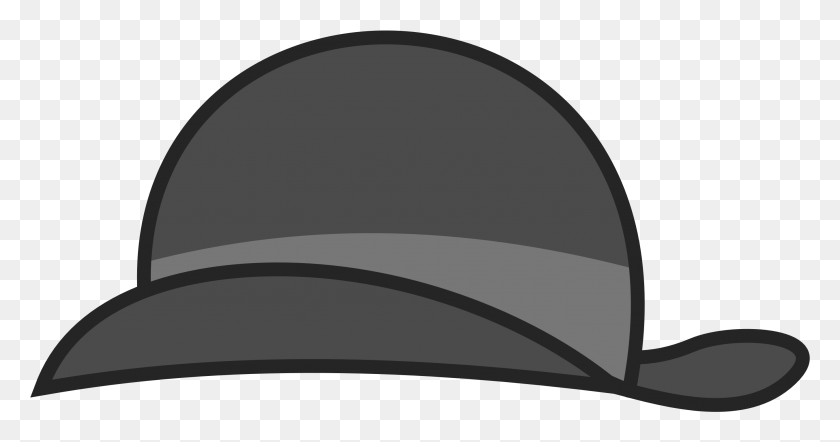 2703x1326 Clip Arts Related To Cartoon Bowler Hat, Clothing, Apparel, Cap HD PNG Download