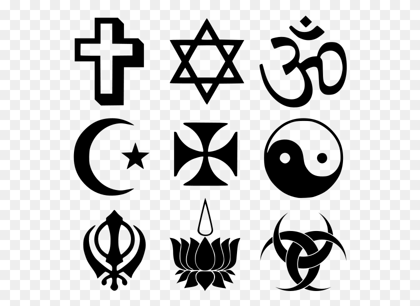 548x552 Clip Arts Related To Religious Symbols, Gray, World Of Warcraft HD PNG Download