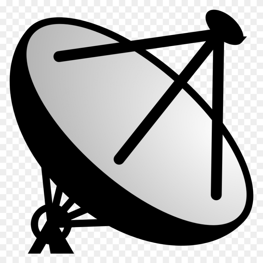 800x800 Clip Arts Related To Satellite Dish Clipart, Stencil, Text, Photography HD PNG Download