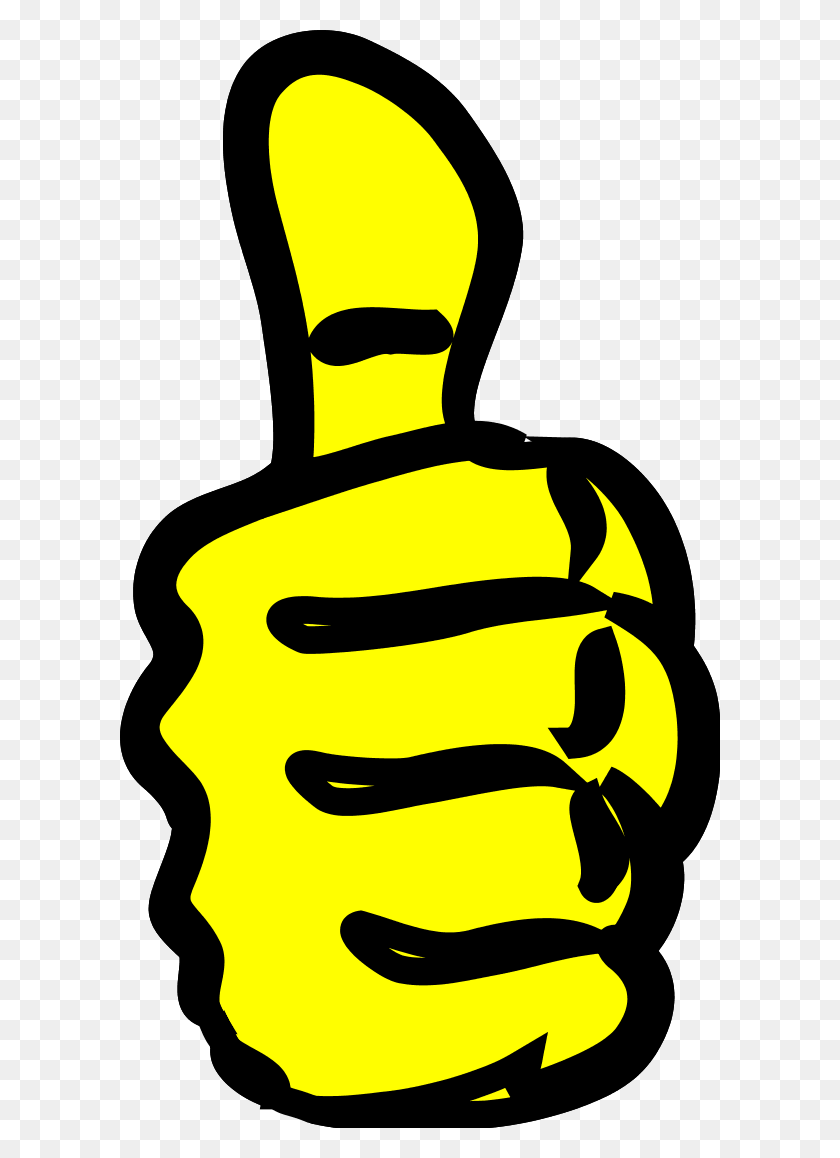 600x1098 Clip Arts Related To Thumbs Up Clipart, Hand, Text, Finger HD PNG Download