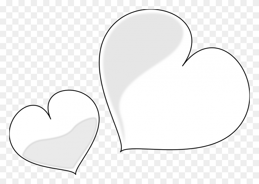 2555x1763 Clip Arts Related To White Heart, Cushion, Clothing, Apparel Descargar Hd Png