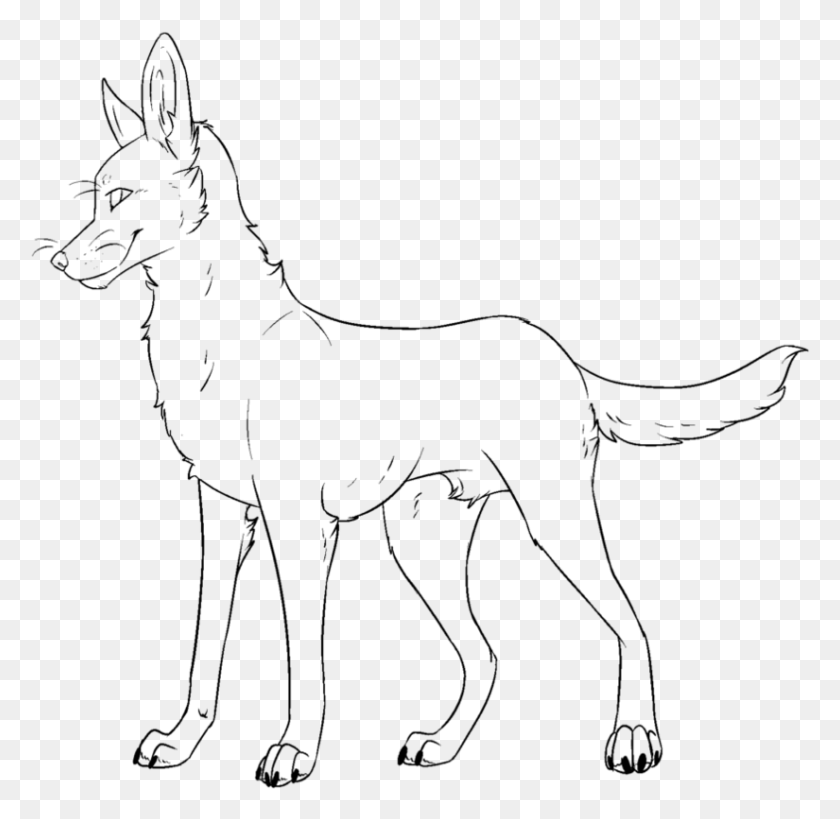 825x803 Clip Black And White Library African Drawing Line Dog Lineart Ms Paint, Gray, World Of Warcraft HD PNG Download
