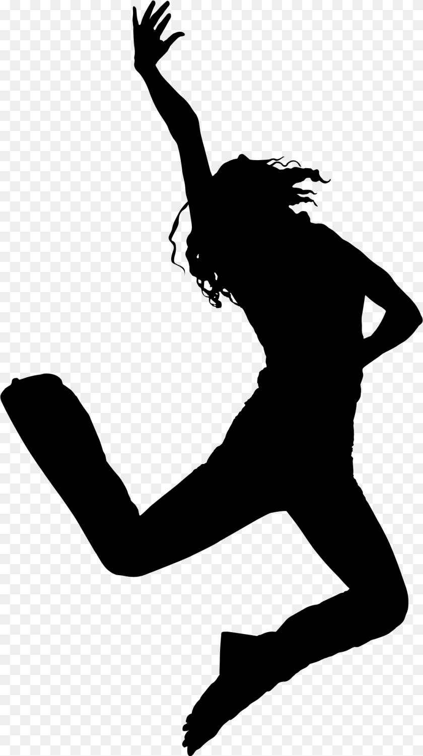 Clip Dancer Hip Hop Dancer Silhouette, Gray Clipart PNG