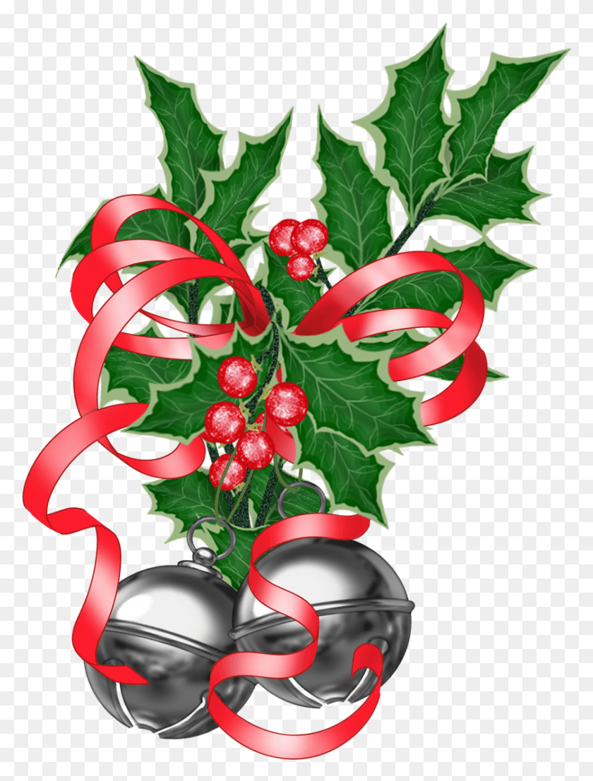 841x1129 Clip Free Christmas Bells File Illustrationpng, Plant, Fruit, Food HD PNG Download