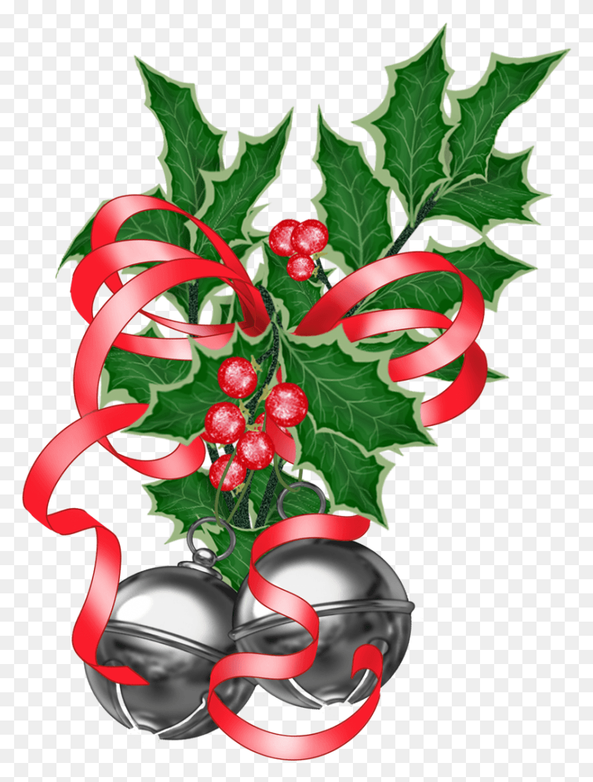 841x1129 Clip Free Christmas Bells File Illustrationpng, Planta, Fruta, Alimentos Hd Png Download