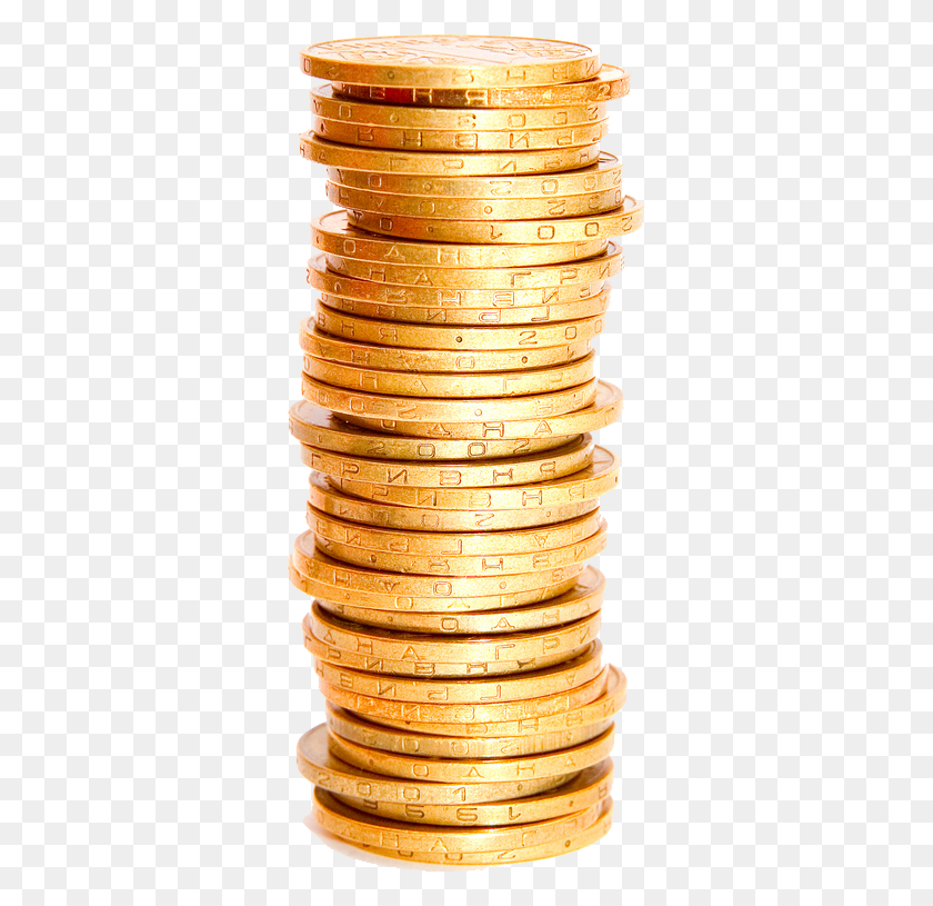 323x755 Clip Free Coin Images Transparent Free Transparent Stack Of Coins, Money, Gold, Treasure HD PNG Download