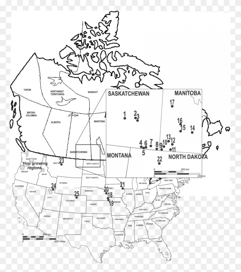 850x968 Clip Free Growing Regions And Localities Of Map Of Canada To Label, Plan, Plot, Diagram HD PNG Download