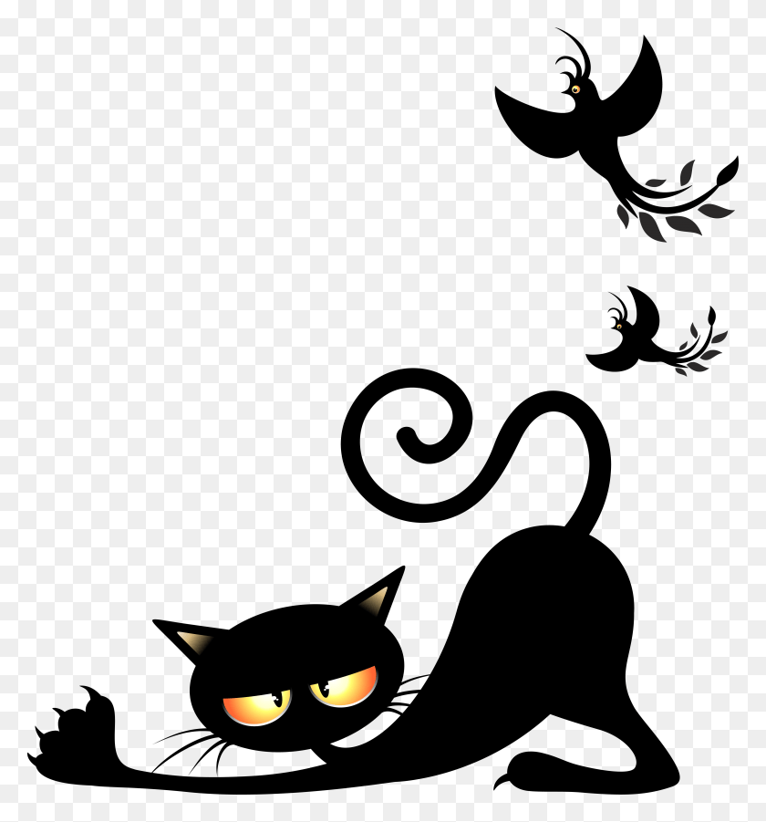 4719x5094 Бесплатная Библиотека Клипов De Cf Orig Kot Cat, Трафарет, Домашнее Животное, Животное Png Скачать