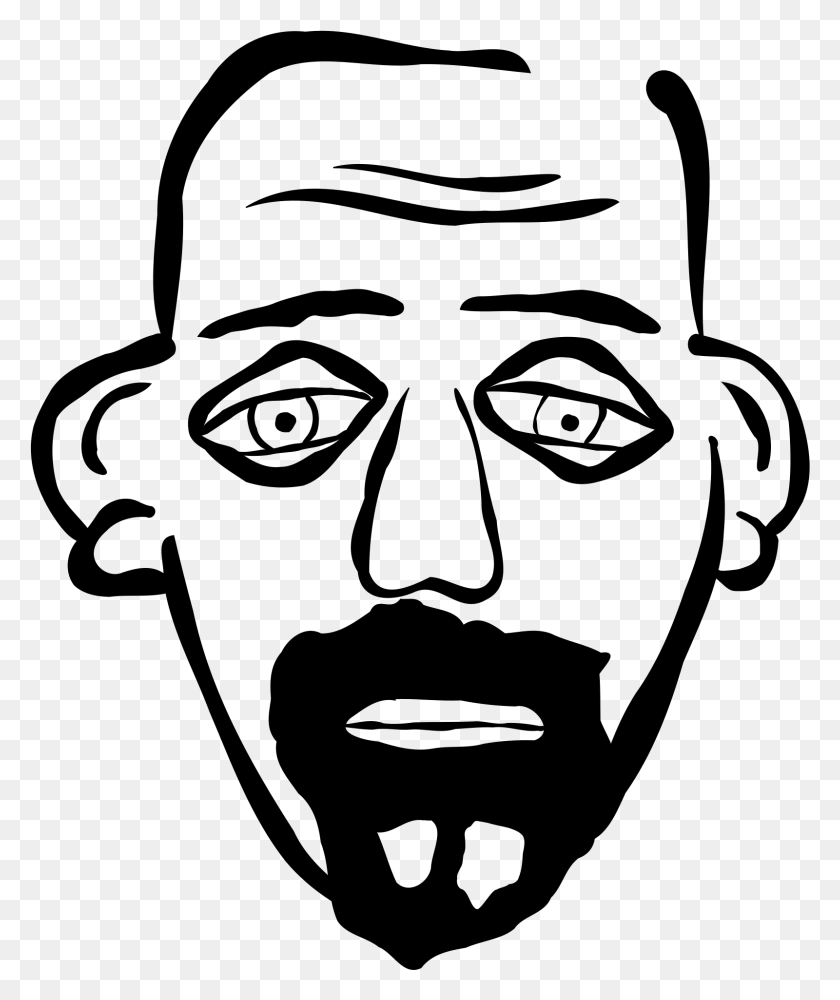 1600x1929 Clip Free Stock Bearded Bald Guy Big Image Desenho Careca De Cavanhaque, Gray, World Of Warcraft HD PNG Download