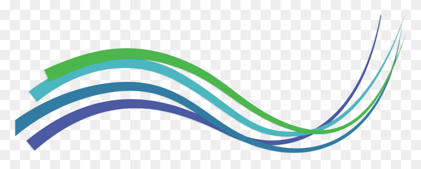 2589x924 Clip Free Stock Green Line The Wavy Lines Transprent Blue And Green Lines, Graphics, Floral Design HD PNG Download
