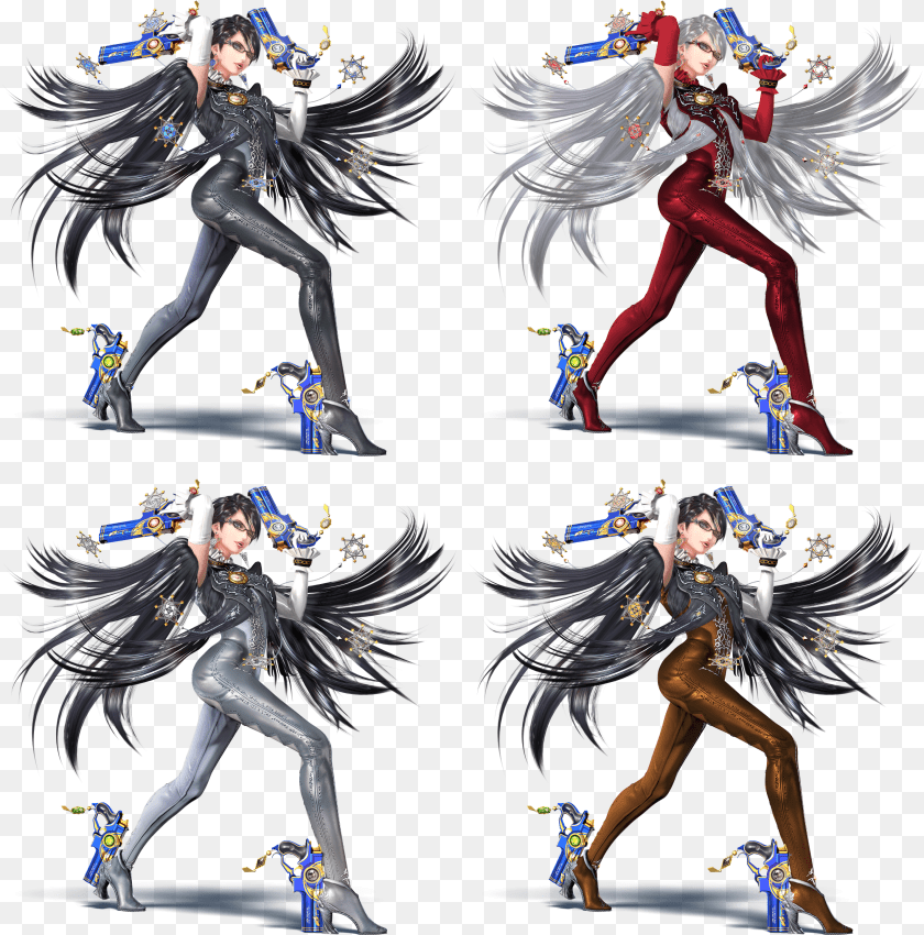 2849x2883 Clip Freeuse Download Official Smash Bros Ds Wii U Bayonetta Smash 4 Render Clipart PNG