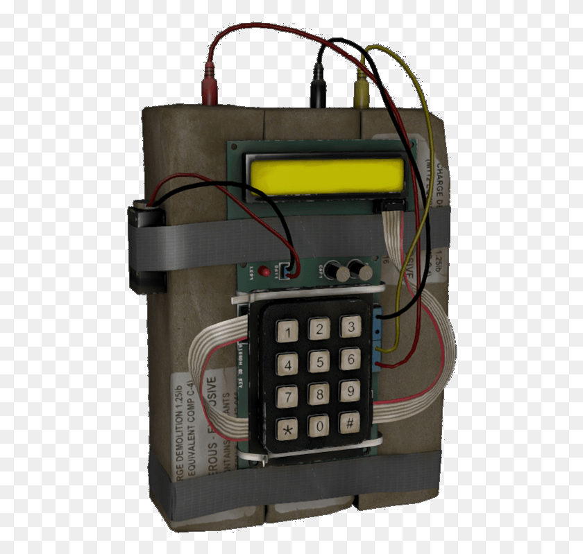 476x739 Clip Freeuse Image Csgo C Old Counter C4 Bomb, Wiring, Camera, Electronics HD PNG Download
