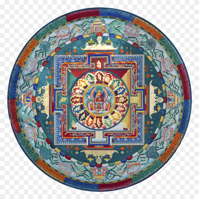 1164x1165 Clip Freeuse Library Buddha Shakyamuni Ocean Of Mandalas Buddhist Mandala, Rug, Tapestry HD PNG Download