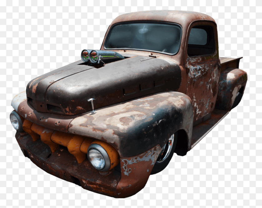 881x686 Clip Freeuse Library Chevy Svg Antique Truck Rusty Old Car, Vehicle, Transportation, Pickup Truck HD PNG Download