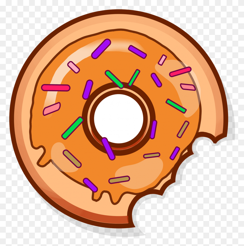1532x1544 Clip Freeuse Library Donut Shop Clipart Donat Icon, Pastry, Dessert, Food HD PNG Download