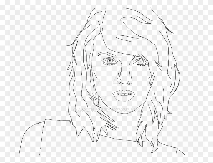 1024x769 Clip Freeuse Taylor Swift At Getdrawings Com Sketch, Person, Human HD PNG Download