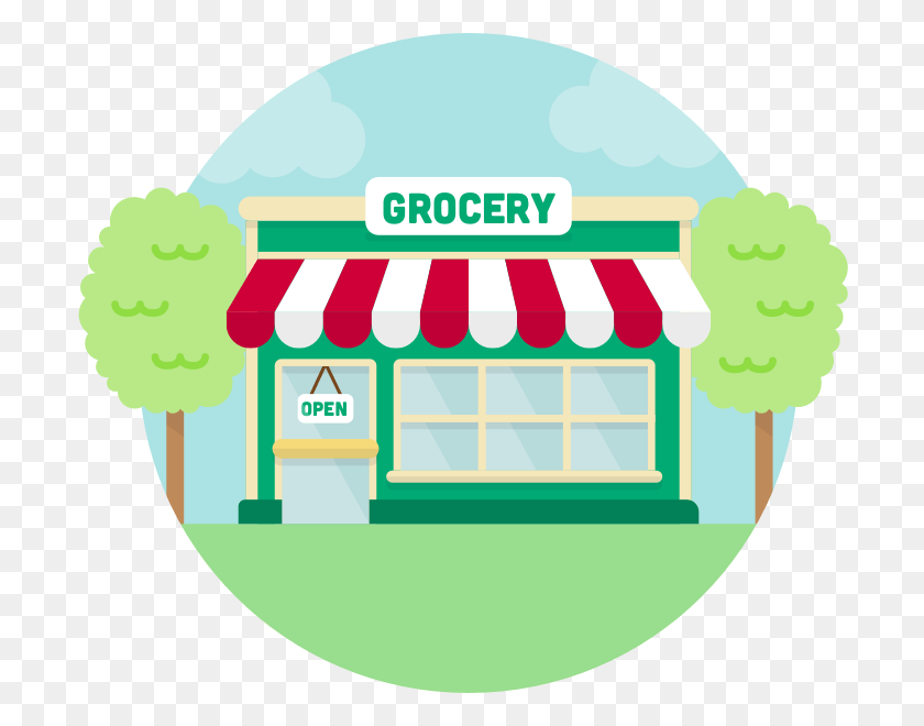 702x600 Clip Grocery Store Drawing At Getdrawings General Store Drawing Easy, Text, Outdoors, Label HD PNG Download