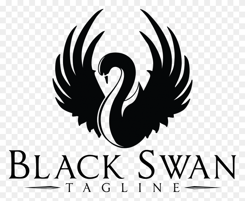 1643x1329 Clip Library Library Black Swan Clipart Swan Logo, Text, Animal HD PNG Download