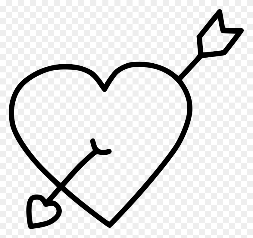 980x916 Библиотека Клипов Stock Arrow Marriage Icon Free Heart Arrow Free, Трафарет, Подушка, Лицо Hd Png Скачать