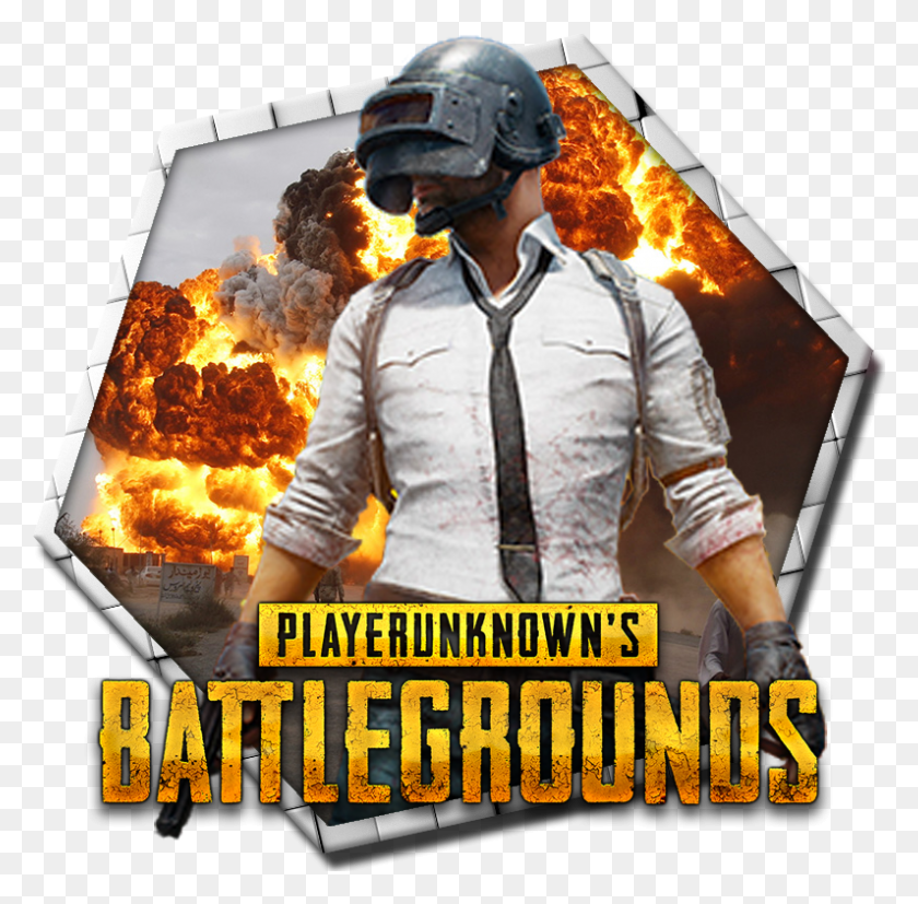 795x782 Clip Playerunknown S Battlegrounds Ico By Aaandroid Pubg, Helmet, Clothing, Person HD PNG Download
