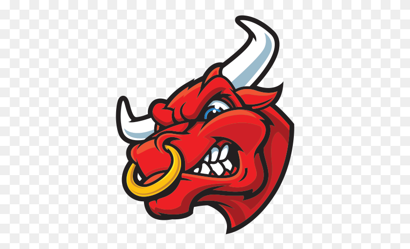 367x452 Clip Royalty Free Library Printed Vinyl Angry Stickers Angry Bull Head Logo, Dragon, Teeth HD PNG Download