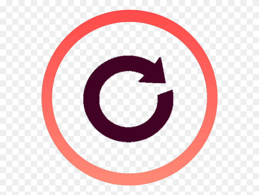 573x571 Clip Royalty Free Replay Button Icon Orange Circle, Symbol, Logo, Trademark HD PNG Download