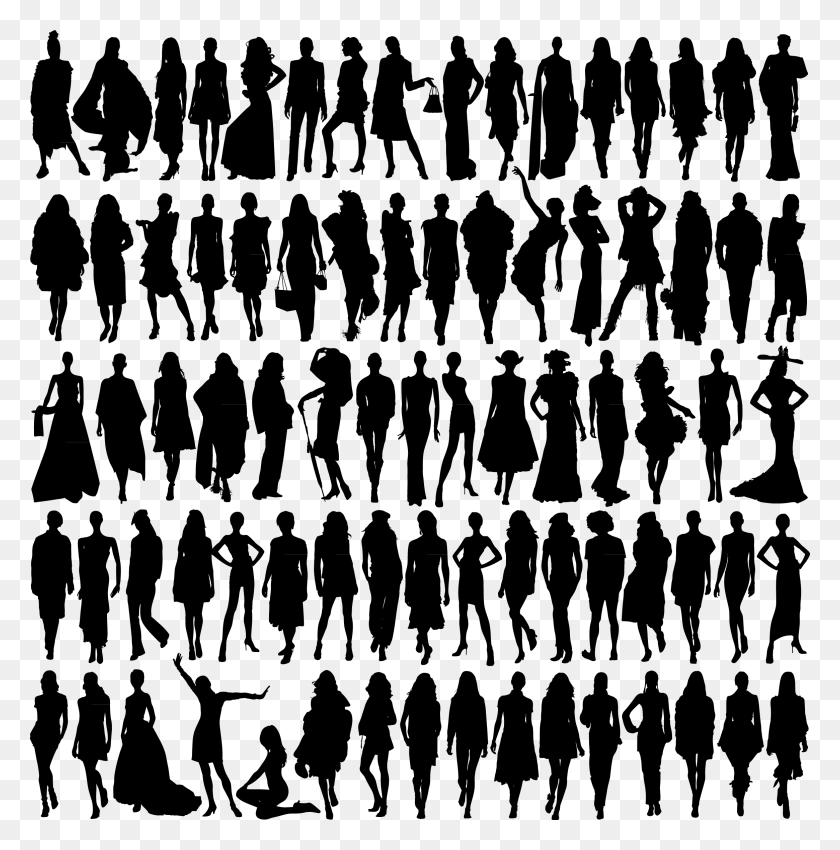 2330x2361 Clip Royalty Free Silhouette Model Illustration Free Drawing Silhouettes People, Person, Human, Chess HD PNG Download