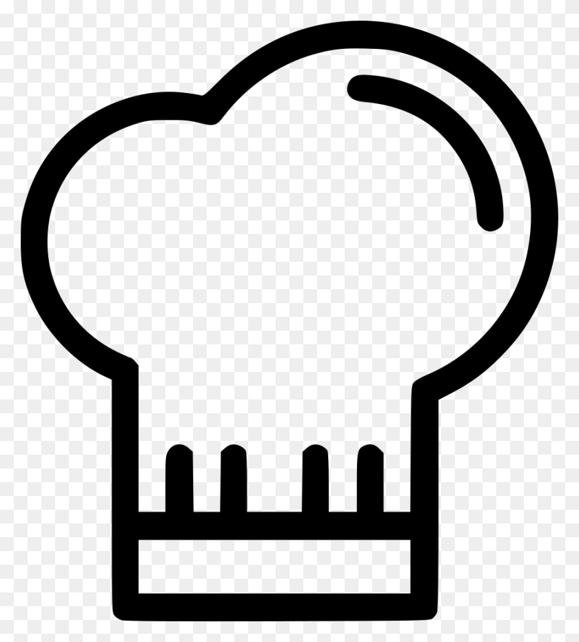 876x980 Клип Stock Hat Icon Free Onlinewebfonts Chef Hat Symbol, Light, Stencil, Lightbulb Hd Png Download