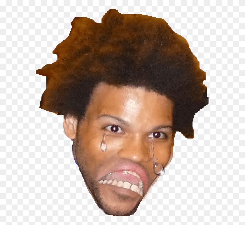 591x710 Clip Stock Ice Poseidon On Twitter Monday Off Mask Trihard Emote Transparent, Hair, Face, Person HD PNG Download