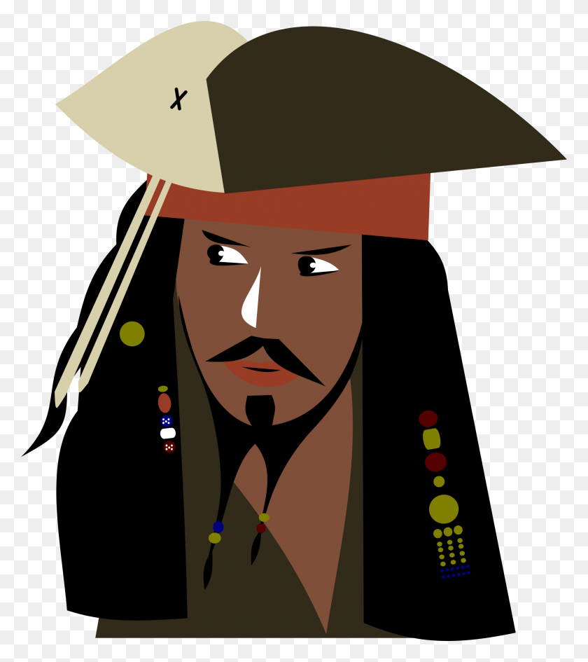 2115x2400 Descargar Png Clip Stock Of The Pirates Big Image Art Jack Sparrow, Ropa, Vestimenta, Sombrero Hd Png