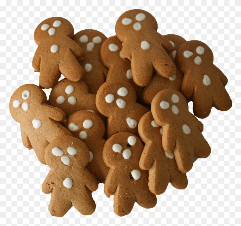 801x748 Clip Transparent Flavoured Syrups Mini Gingerbread Gingerbread, Cookie, Food, Biscuit HD PNG Download