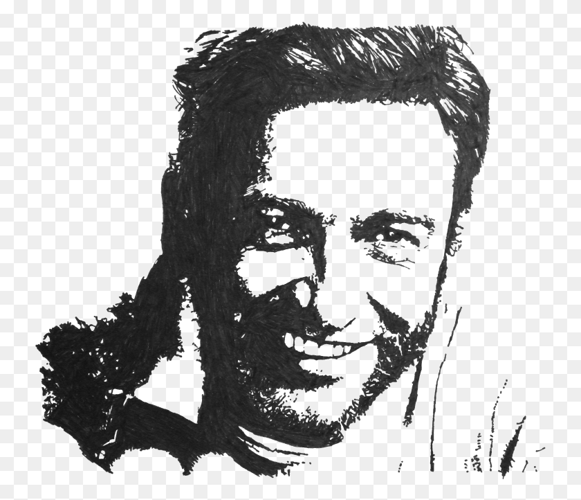 739x662 Clip Transparent Portrait Hugh Jackman Medienjournal Sketch, Stencil, Text HD PNG Download
