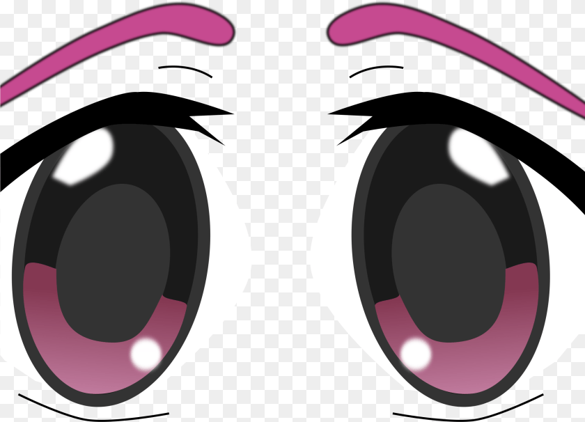 2401x1731 Clip Transparent Stock Animeeye Big Image Big Anime Eyes, Accessories, Glasses, Electronics, Sunglasses Clipart PNG