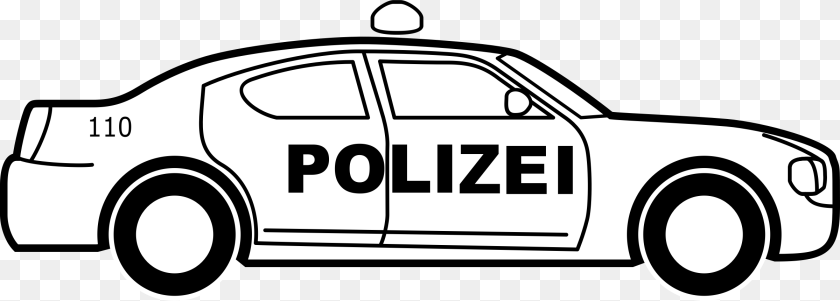 2400x860 Clipart, Car, Transportation, Vehicle, Police Car Sticker PNG