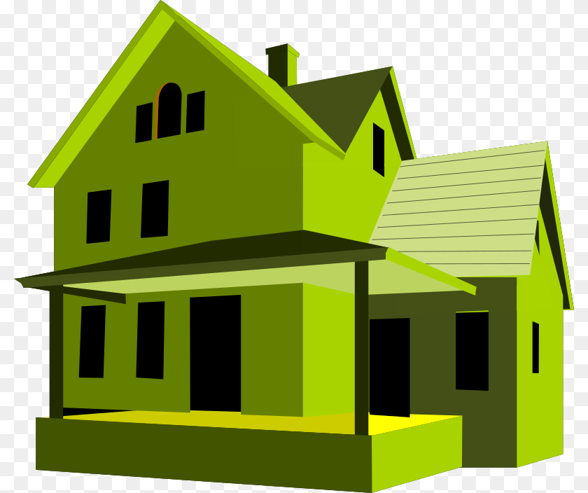 800x704 Clipart, Architecture, Building, Cottage, House Sticker PNG