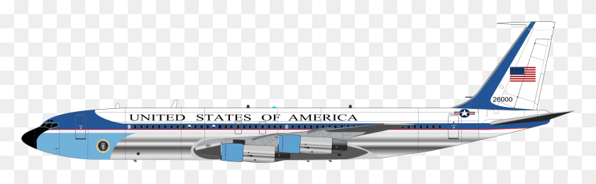 2358x605 Clipart Air Force One Transparent, Airplane, Aircraft, Vehicle HD PNG Download