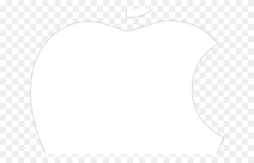640x480 Clipart Apple Logo Apple Logo White Transparent Background, Cushion, Heart, Logo HD PNG Download