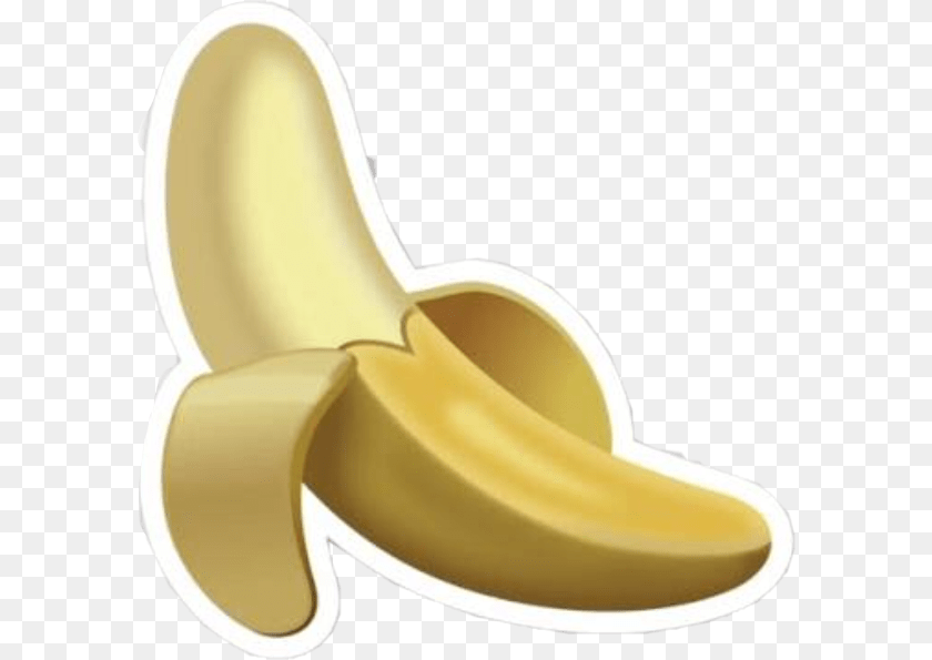 593x595 Banana Emoji Banana Emoji Iphone, Food, Fruit, Plant, Produce Clipart PNG