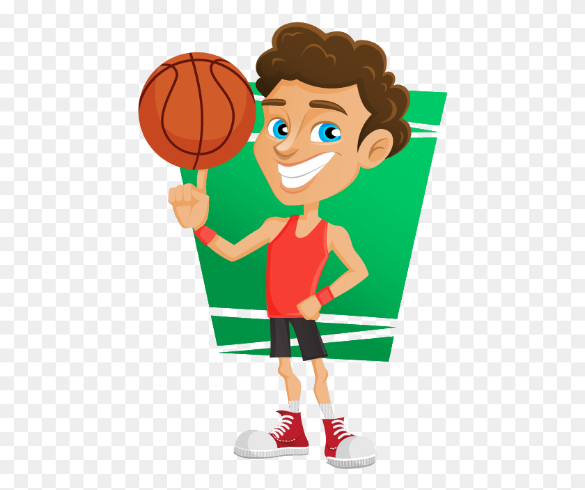 445x643 Clipart Basketball Player Clip Art Basketball Player, Person, Human, People HD PNG Download
