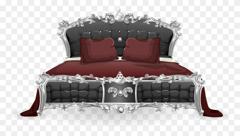 943x505 Clipart Bed Cool Bed, Pillow, Cushion, Furniture HD PNG Download