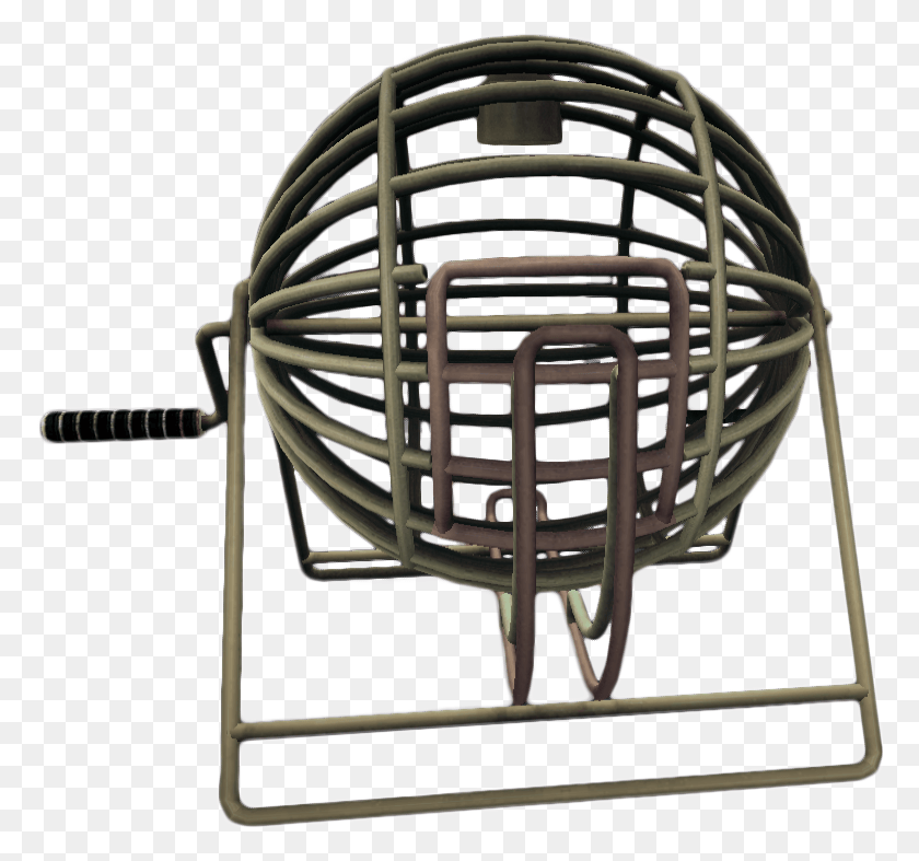 775x727 Clipart Black And White Cage Transparent Bingo Bingo Ball Cage, Chair, Furniture, Sphere HD PNG Download