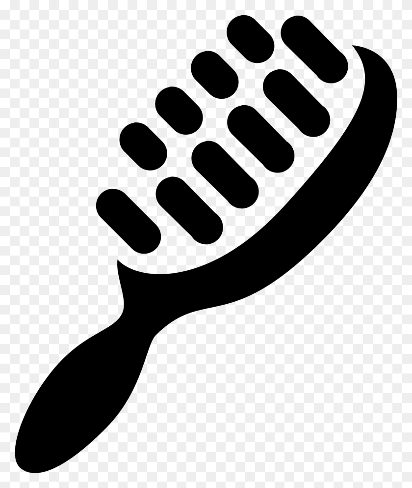 1298x1553 Clipart Black And White Icon Free Hair Brush Icon, Gray, World Of Warcraft HD PNG Download