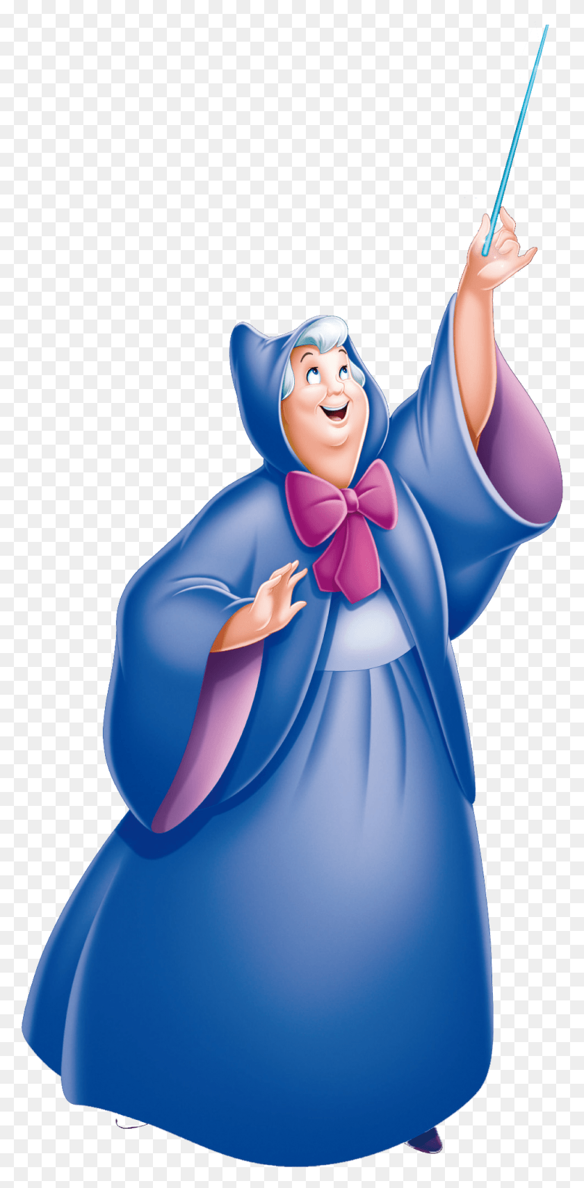 986x2087 Clipart Black And White Library Fairy Godmother Disney Cinderella Fairy Godmother, Clothing, Apparel, Costume HD PNG Download