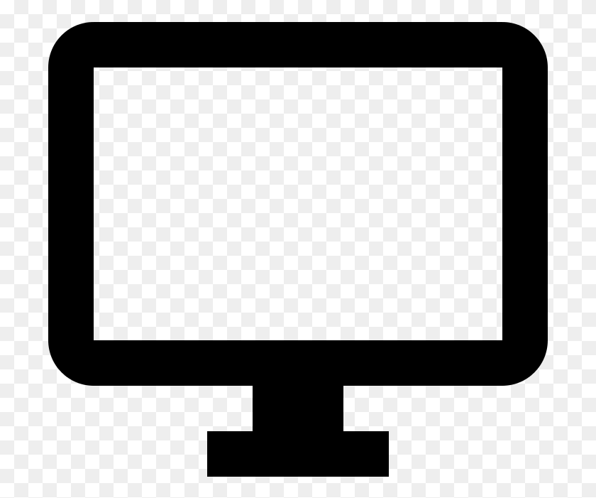 705x641 Clipart Black And White Library Images Of Desktop Computer Screen Vector Icon, Gray, World Of Warcraft HD PNG Download