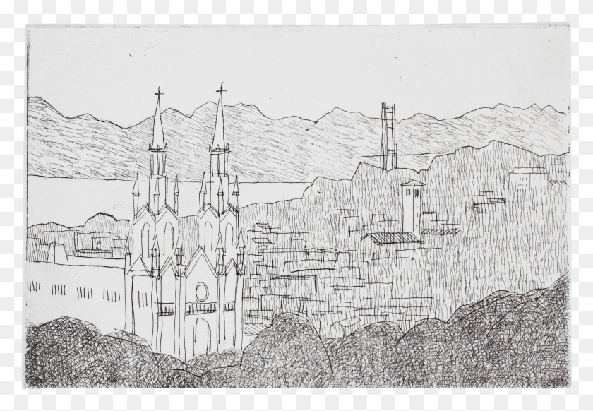 3249x2177 Clipart Black And White San Francisco With Golden Gate Sketch HD PNG Download